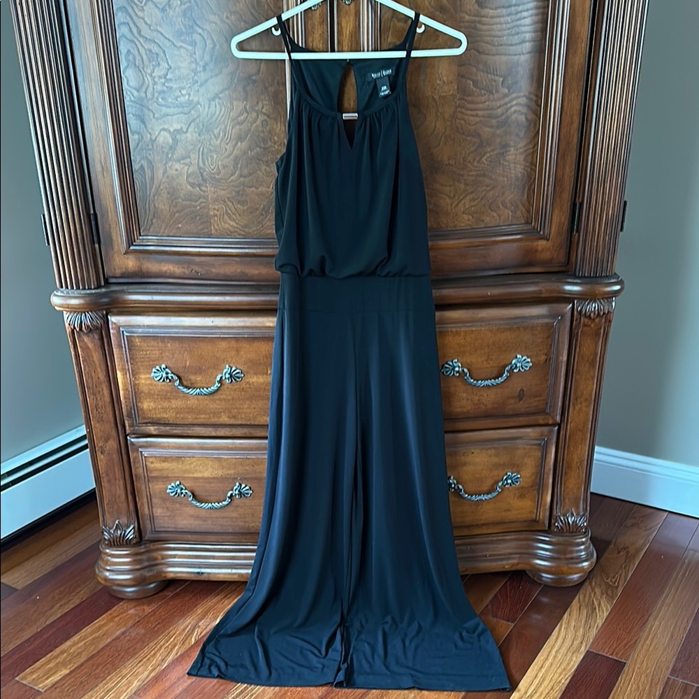 Elegant White House Black Market Black Jumpsuit